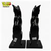 Image 3 : Pair of Cast Bronze Cat Bookends - 8" tall - One ear has a little chip
