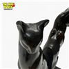 Image 5 : Pair of Cast Bronze Cat Bookends - 8" tall - One ear has a little chip