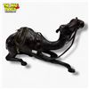 Image 2 : Leather Caravan Camel Statue with Saddle - 15" long x 6" tall
