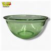 Image 1 : 1930s Hazel Atlas 9" Uranium Glass Mixing Bowl - Small chips on the edges