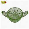 Image 3 : Vintage Green Uranium Glass Open Sugar Bowl