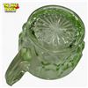 Image 4 : Vintage Green Uranium Glass Open Sugar Bowl