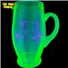 Image 1 : Vintage Green Uranium Glass 8" Cocktail Pitcher