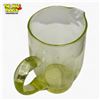 Image 3 : Vintage Green Uranium Glass 8" Cocktail Pitcher