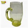 Image 4 : Vintage Green Uranium Glass 8" Cocktail Pitcher