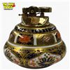 Image 1 : 1950s  Royal Crown Derby Imari China for Ronsons Table Lighter - 24KT Gold Painted Imari China - 3"