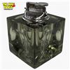 Image 1 : 1970s Smoked Glass "Ice Cube" Table Lighter - Attributed to Antonio Imperatore, Italy - Unsigned - S