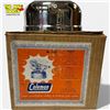 Image 2 : Coleman Model 500 Camp Stove Single Burner 1940s Nickel-Plated with Original Box Minty!