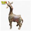 Image 3 : Antique 38" Wood-Carved Carousel Giraffe Early 20th Century Polychrome Paint