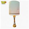 Image 2 : Bethel Table Lamp Mid-Century Wood and Brass Base