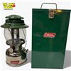 Image 1 : Coleman Lantern Model 639 1974 Single Mantle with Metal Carrying Case