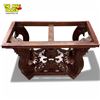 Image 2 : Hand-Carved Mahogany Console Table Griffin Supports Renaissance Revival 40.5x18.75x31.5"