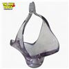 Image 2 : Mery Bomboniere Style Handblown Art Glass Basket Light Purple Italian Decorative Piece