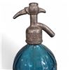 Image 2 : Vintage Soda Sifonazo Argentinian Glass Seltzer Bottle Blue Etched Early-Mid 20th Century