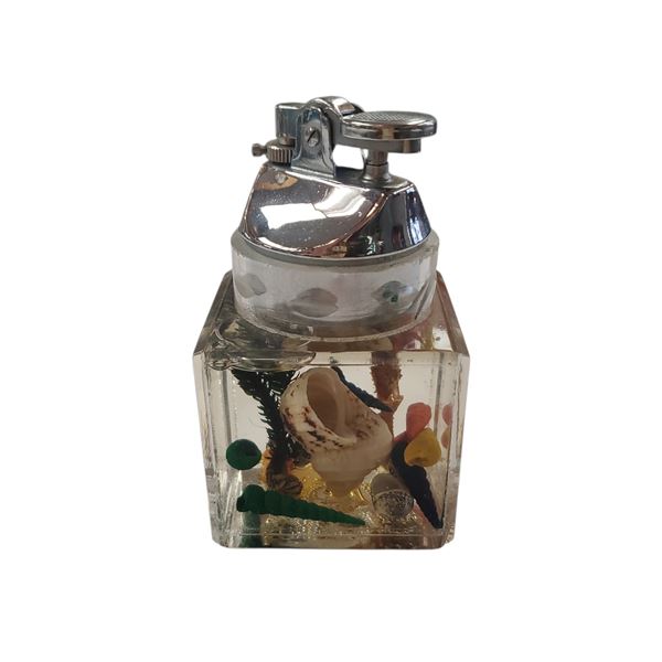 Ft Lauderdale Aquarium Table Lighter Handcrafted Perspex Panels Mid-Century