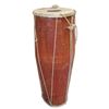 Image 1 : Traditional Dholak Two-Headed Wooden Hand-Drum with Goat Skin Heads 18"