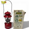 Image 1 : Coleman Lantern Model 200 Red Metal Single Mantle with Original Box Undated