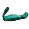 Image 1 : Murano Style Green Art Glass Bird-Shaped Dish Art Deco Design 10" Long