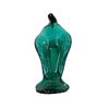 Image 2 : Murano Style Green Art Glass Bird-Shaped Dish Art Deco Design 10" Long