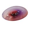 Image 1 : Jan Burda Signed Art Glass Bowl Purple, Pink, Amber Irregular Shape 10" Long