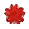 Image 2 : Vintage Murano Style Ruby-Red Art Glass Flower Bowl 8-Inch Mid-20th Century Italy