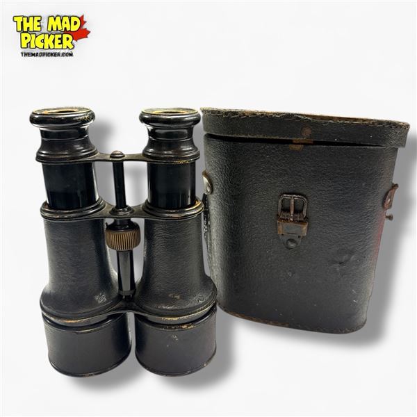 Lemaire Fabt Paris Galilean Binoculars 50mm Leather and Metal C.1850-1900