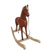 Image 4 : Vintage Bow Rocker Style Convertible Rocking Horse 25" Tall Straw Filled and Wood Rocker