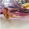 Image 4 : Vintage Murano Style  Art Glass Elephant Bon Bon Dish 9.5" Mid-Century Polychrome