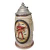 Image 1 : Anheuser-Busch Faust Beer Stein CS330 Ceramic Pewter Lid 1997