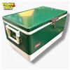 Image 2 : Coleman Vintage 54-Quart Steel Belted Cooler Green 1983 22.5x13.5x13" Great Condition
