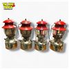 Image 1 : Set of 4 Coleman Model 200 Lanterns Nickel Finish 1954-1958
