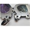 Image 3 : 4 New Sterling Silver & Gemstone Pendants - Total Weight: 64.3 grams