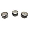 Image 1 : 3 Sterling Silver Size 10 Spinner Rings - Total weight: 28 grams