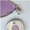 Image 2 : 3 New Sterling Silver & Gemstone Pendants and 1 Chain - Total Weight: 42.7 grams
