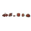 Image 1 : 6 New .925 Sterling Silver Rings - Carnelian and Red Jasper - Total Weight: 47 grams