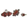 Image 2 : 6 New .925 Sterling Silver Rings - Carnelian and Red Jasper - Total Weight: 47 grams