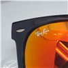 Image 4 : New Genuine Ray Ban Wayfarer Sunglasses - Black  Frame with Reflective G-15 Lens