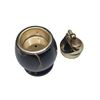 Image 2 : Vintage Black Onyx and Brass Table Lighter Mid-Century Mechanical Design
