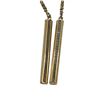 Image 2 : 10 KT Yellow Gold Chain Drop Earrings - 2.5" Long - Total weight: 2 grams