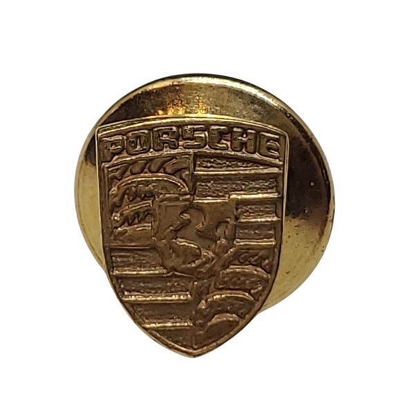 Porche Crest Tie Tack Stamped 333 - 7.5 x 10 mm - Weight 0.5 grams