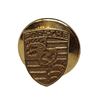 Image 1 : Porche Crest Tie Tack Stamped 333 - 7.5 x 10 mm - Weight 0.5 grams
