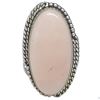 Image 1 : New Pink Andean Opal Ring Set in .925 Sterling Silver - Size 8 ring is 40mm long  - Total weight inc