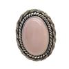 Image 1 : New  Pink Andean Opal Ring Set in .925 Sterling Silver - Size 8.5 ring is 29mm long  - Total weight