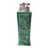 Image 1 : Mid-Century Modern Green Ceramic Table Lighter Signed L.y. 1973 6.5 Inches