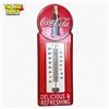 Image 1 : Coca-Cola Metal Thermometer 'Delicious and Refreshing' 15.5 Inches Vintage Reproduction