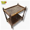 Image 2 : Vintage Oak Barley Twist Tea Trolley Jacobean Revival No Wheels Early-Mid 20th Century
