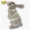 Image 1 : Unmarked Porcelain Rabbit Figurine White 13-Inch 20th Centu