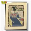 Image 1 : Toulouse-Lautrec Framed Scarf with "La revue blanche" Print -  14" x 17" framed