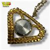 Image 3 : Vintage Lucky DeLuxe Rhinestone Pendant Watch (pendant is 2" x 2.5")
