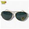 Image 2 : New Genuine Ray-Ban Aviator Sunglasses - Gold Wire Frame with G-15 Lenses
